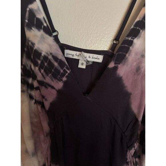 Young Fabulous Broke Tie-Dyed Maxi Dress Sleeveless Pullover Size S - Picture 5 of 5